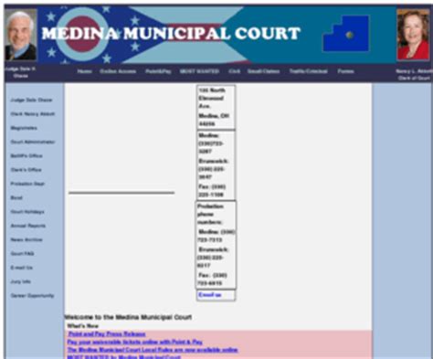 medina municipal court costs